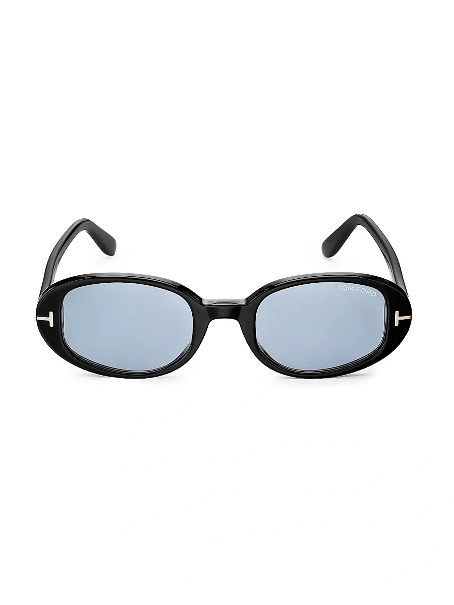 Tom Ford Women's Iggy 49MM Oval Sunglasses | Thumbnail 2