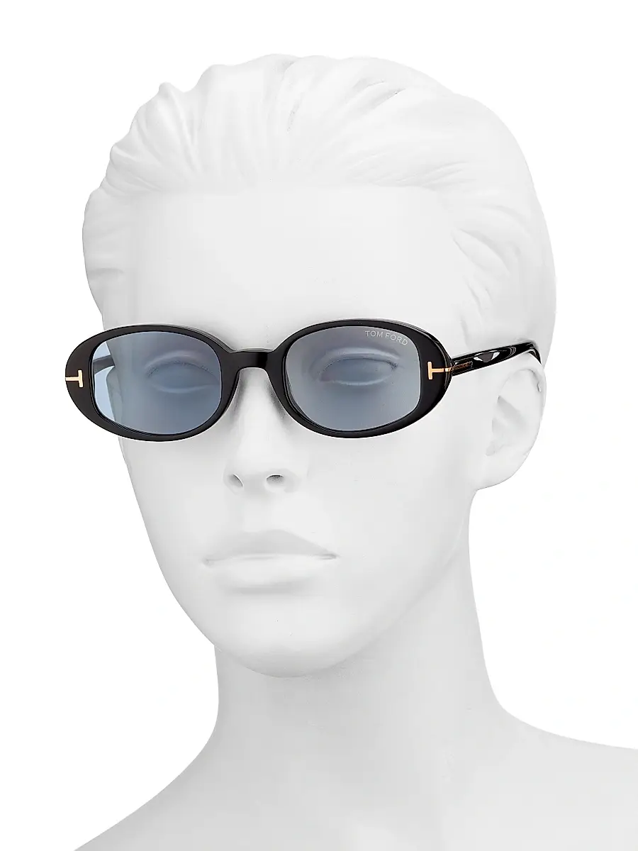 Tom Ford Women's Iggy 49MM Oval Sunglasses | Thumbnail 4