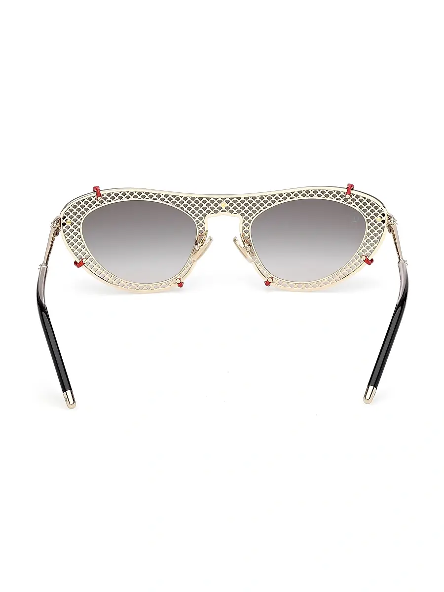 Christian Louboutin Women's Cat-Eye Sunglasses - Black Gold Black | Thumbnail 5 Christian Louboutin Women's Cat-Eye Sunglasses - Black Gold Black | Thumbnail 5
