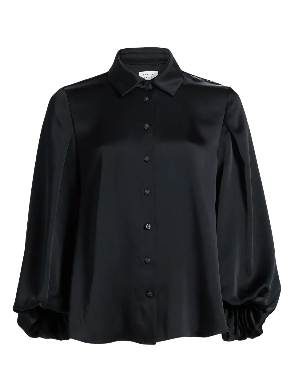 Women's Marina Charmeuse Balloon-Sleeve Blouse Women's Marina Charmeuse Balloon-Sleeve Blouse