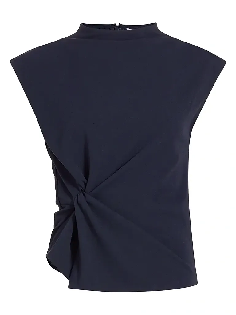 Women's Robin Knot Cap-Sleeve Blouse Women's Robin Knot Cap-Sleeve Blouse