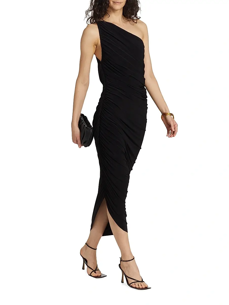 Norma Kamali Women's Diana Ruched One-Shoulder Gown | Thumbnail 2