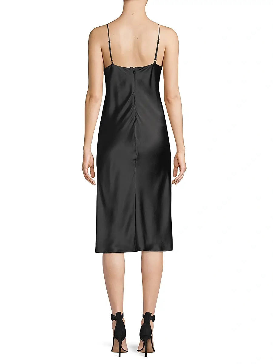 L'Agence Women's Jodie Silk Slip Dress | Thumbnail 4