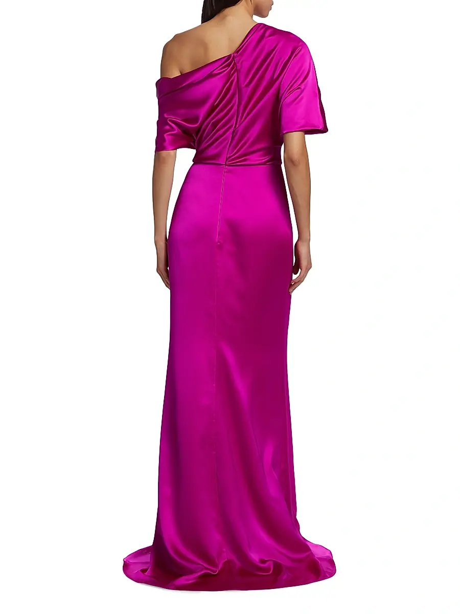 Amsale Women's Draped Off-The-Shoulder Gown | Thumbnail 5 Amsale Women's Draped Off-The-Shoulder Gown | Thumbnail 5