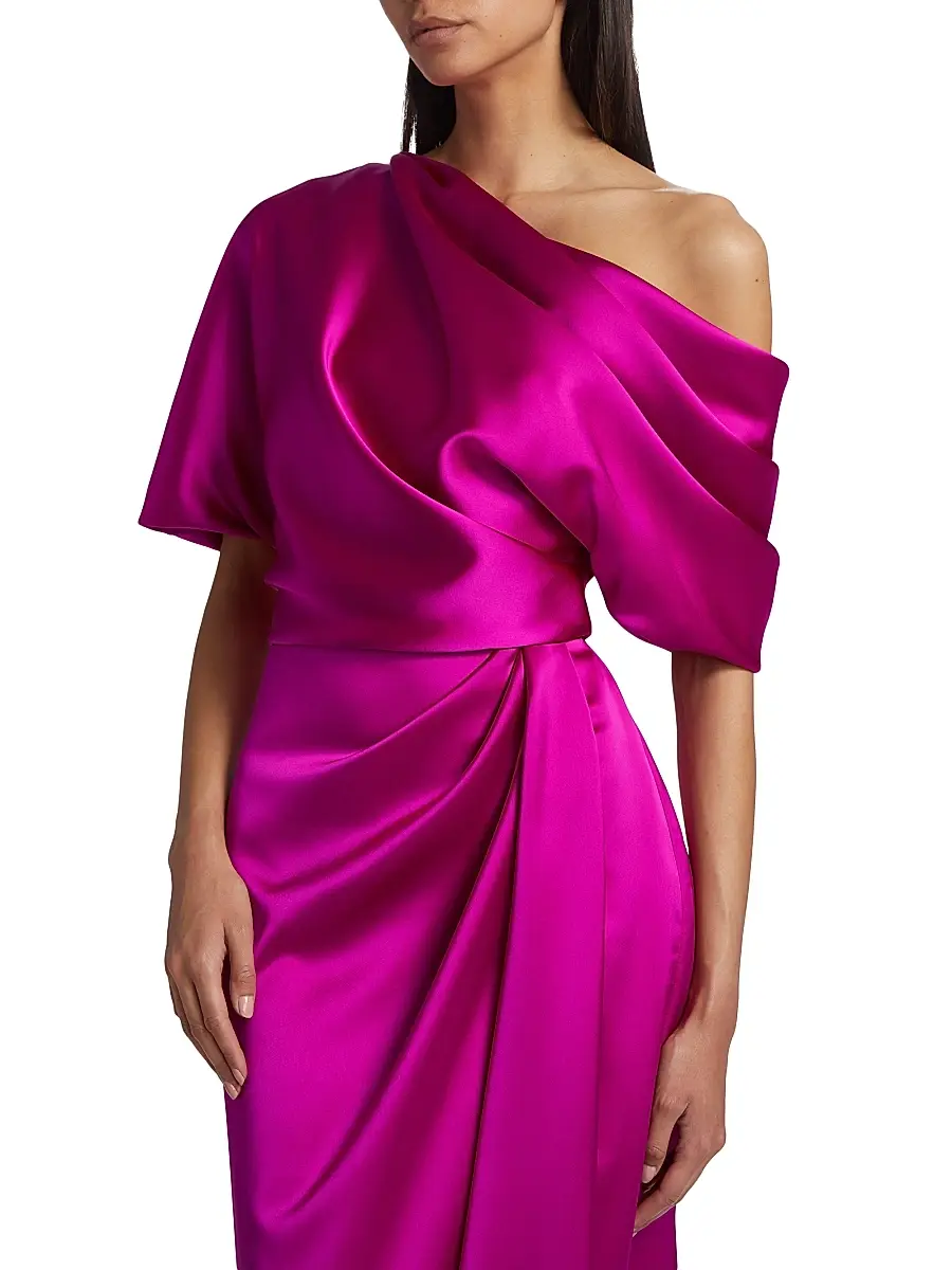 Amsale Women's Draped Off-The-Shoulder Gown | Thumbnail 6 Amsale Women's Draped Off-The-Shoulder Gown | Thumbnail 6