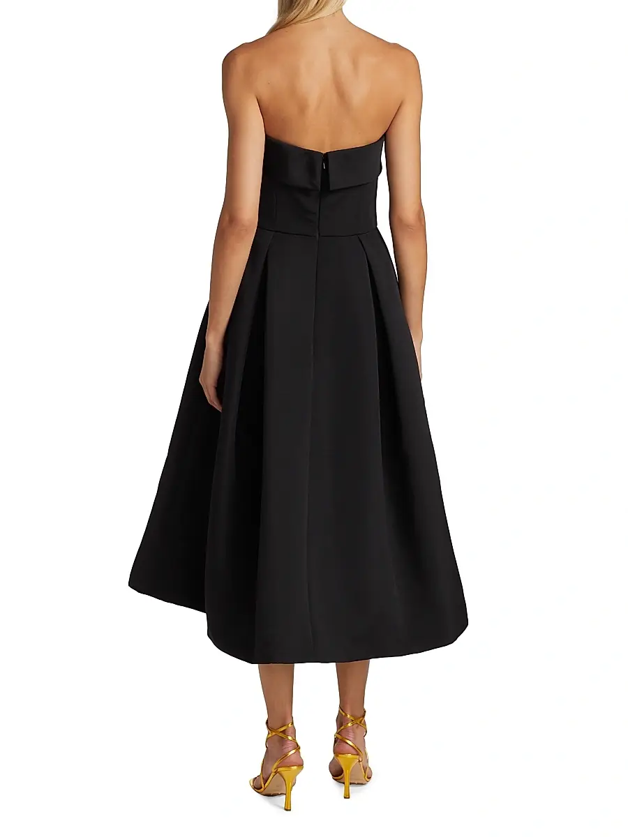 Amsale Women's Faille Strapless Dress | Thumbnail 5