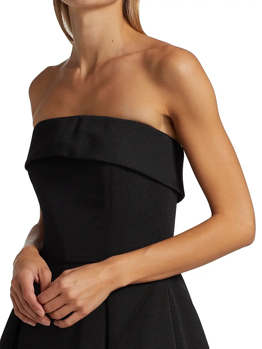 Amsale Women's Faille Strapless Dress | Thumbnail 6
