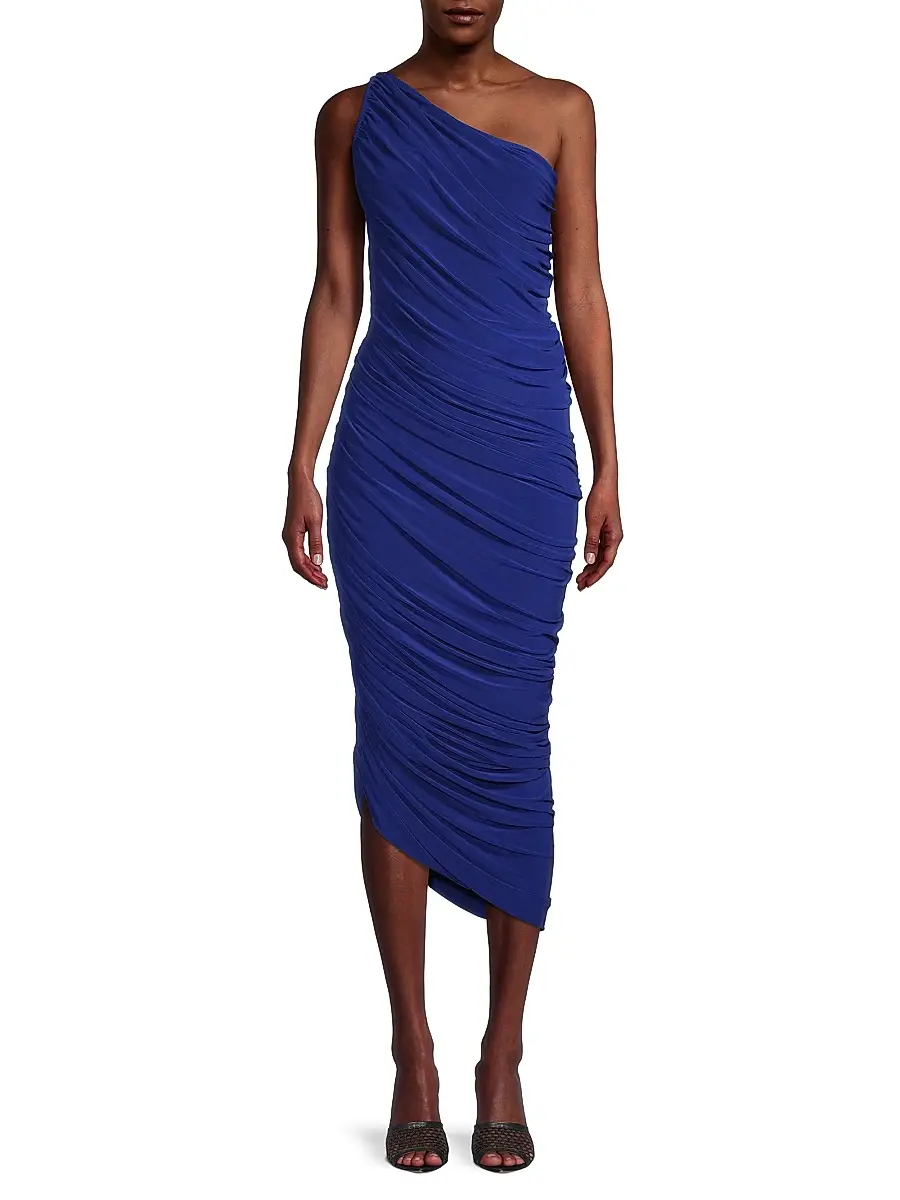 Norma Kamali Women's Diana Ruched One-Shoulder Gown | Thumbnail 3