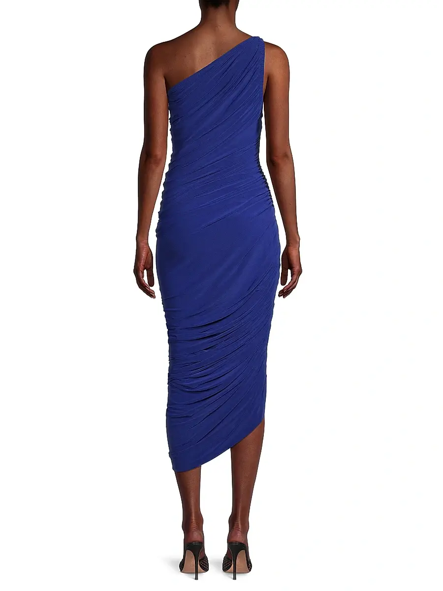 Norma Kamali Women's Diana Ruched One-Shoulder Gown | Thumbnail 5