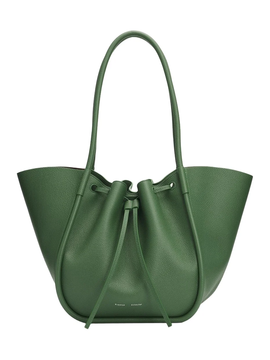 Women's Large Ruched Leather Tote Bag Women's Large Ruched Leather Tote Bag
