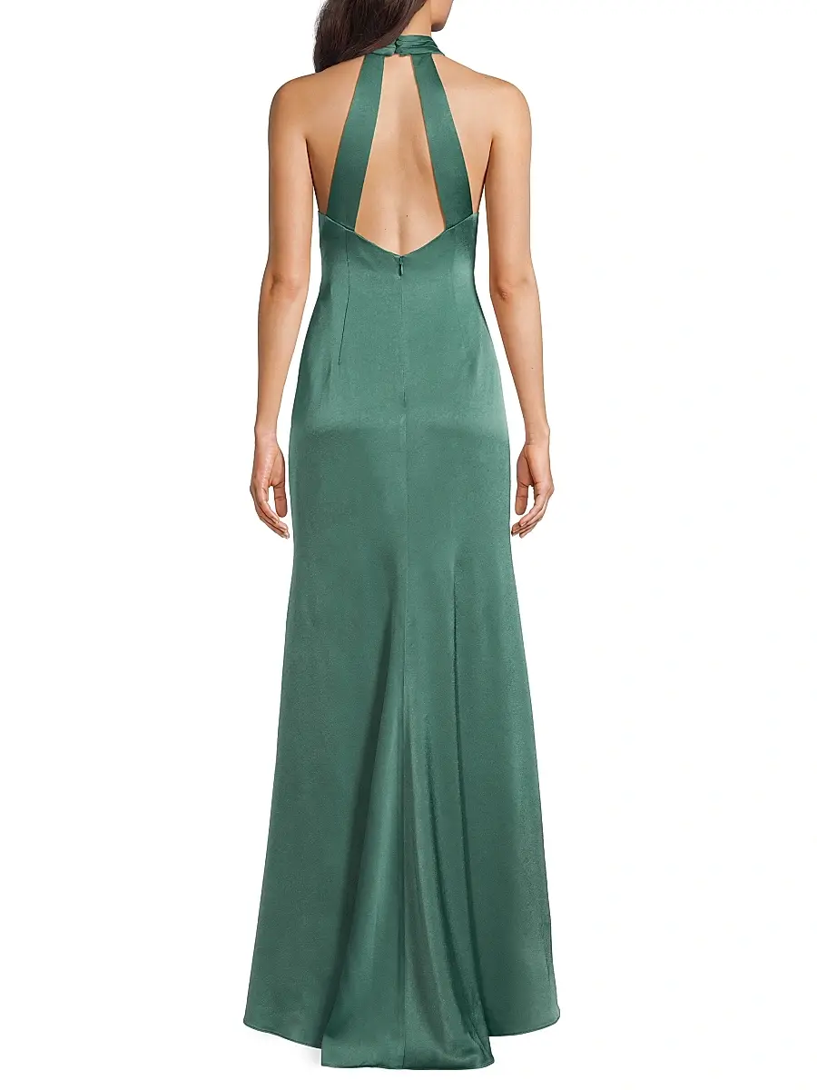 Ungaro Women's Wilde Satin Halterneck Maxi Dress | Thumbnail 5 Ungaro Women's Wilde Satin Halterneck Maxi Dress | Thumbnail 5