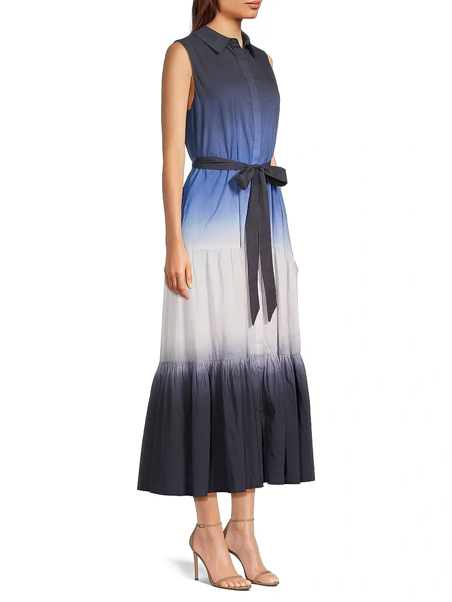 Kobi Halperin Women's Arabella Dip-Dye Cotton Midi-Dress | Thumbnail 4