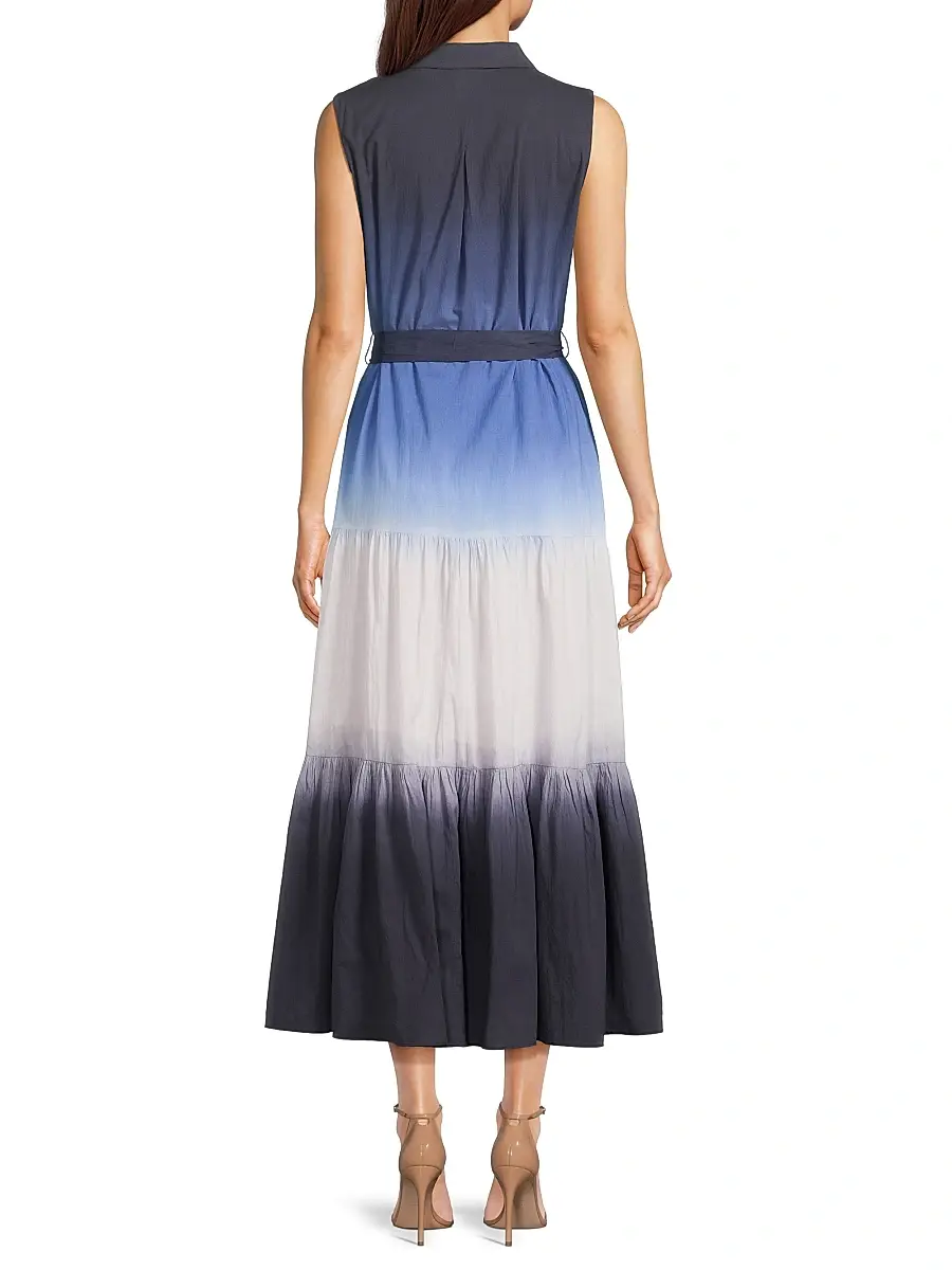 Kobi Halperin Women's Arabella Dip-Dye Cotton Midi-Dress | Thumbnail 5