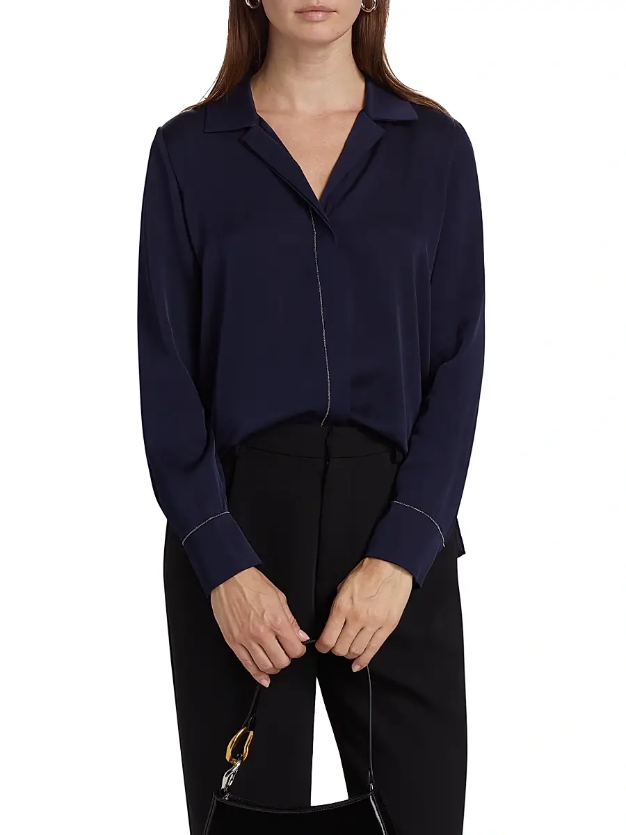 Kobi Halperin Women's Ceanna Chain Long-Sleeve Blouse | Thumbnail 3 Kobi Halperin Women's Ceanna Chain Long-Sleeve Blouse | Thumbnail 3