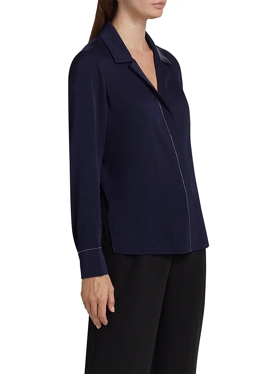 Kobi Halperin Women's Ceanna Chain Long-Sleeve Blouse | Thumbnail 4 Kobi Halperin Women's Ceanna Chain Long-Sleeve Blouse | Thumbnail 4