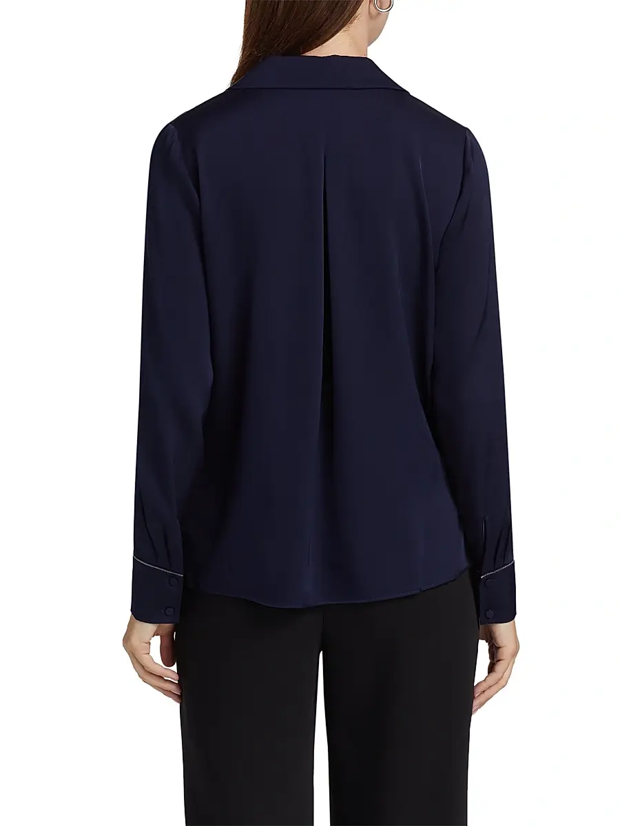 Kobi Halperin Women's Ceanna Chain Long-Sleeve Blouse | Thumbnail 5 Kobi Halperin Women's Ceanna Chain Long-Sleeve Blouse | Thumbnail 5