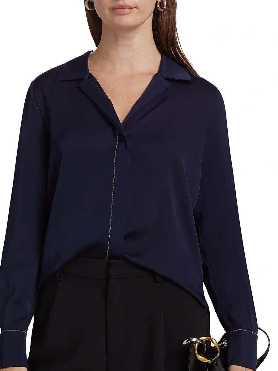 Kobi Halperin Women's Ceanna Chain Long-Sleeve Blouse | Thumbnail 6 Kobi Halperin Women's Ceanna Chain Long-Sleeve Blouse | Thumbnail 6