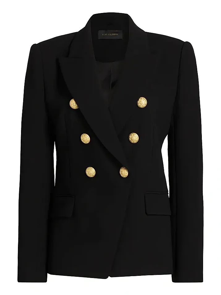 Women's West Crepe Double-Breasted Blazer Women's West Crepe Double-Breasted Blazer