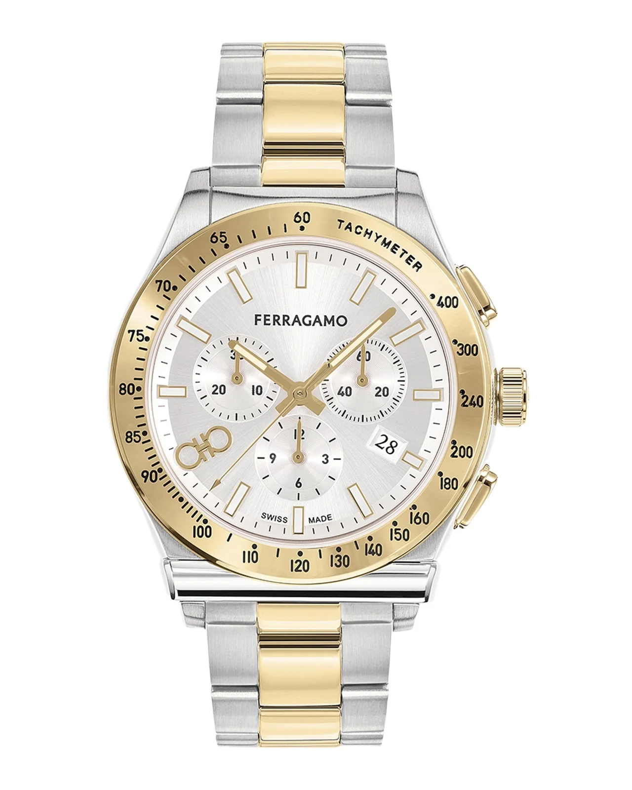 Men's 42mm 1927 Chrono Watch with Bracelet Strap, Two Tone