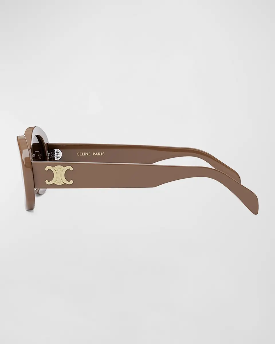 Celine Triomphe Acetate Oval Sunglasses | Thumbnail 2 Celine Triomphe Acetate Oval Sunglasses | Thumbnail 2