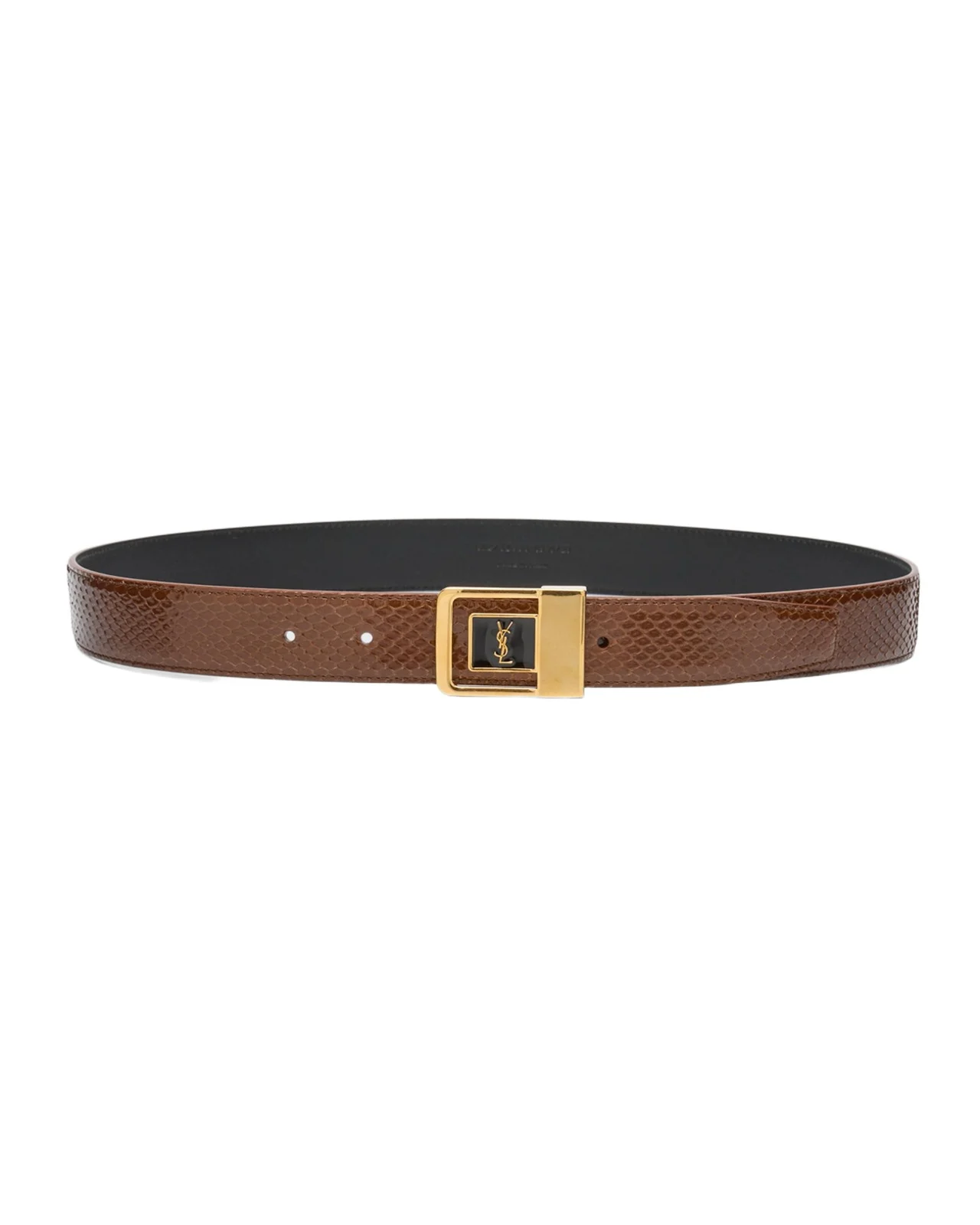 YSL Python Leather Belt YSL Python Leather Belt