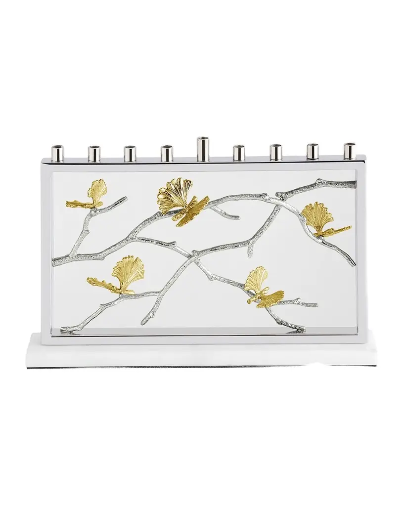 Michael Aram Butterfly Ginkgo Luxe Menorah