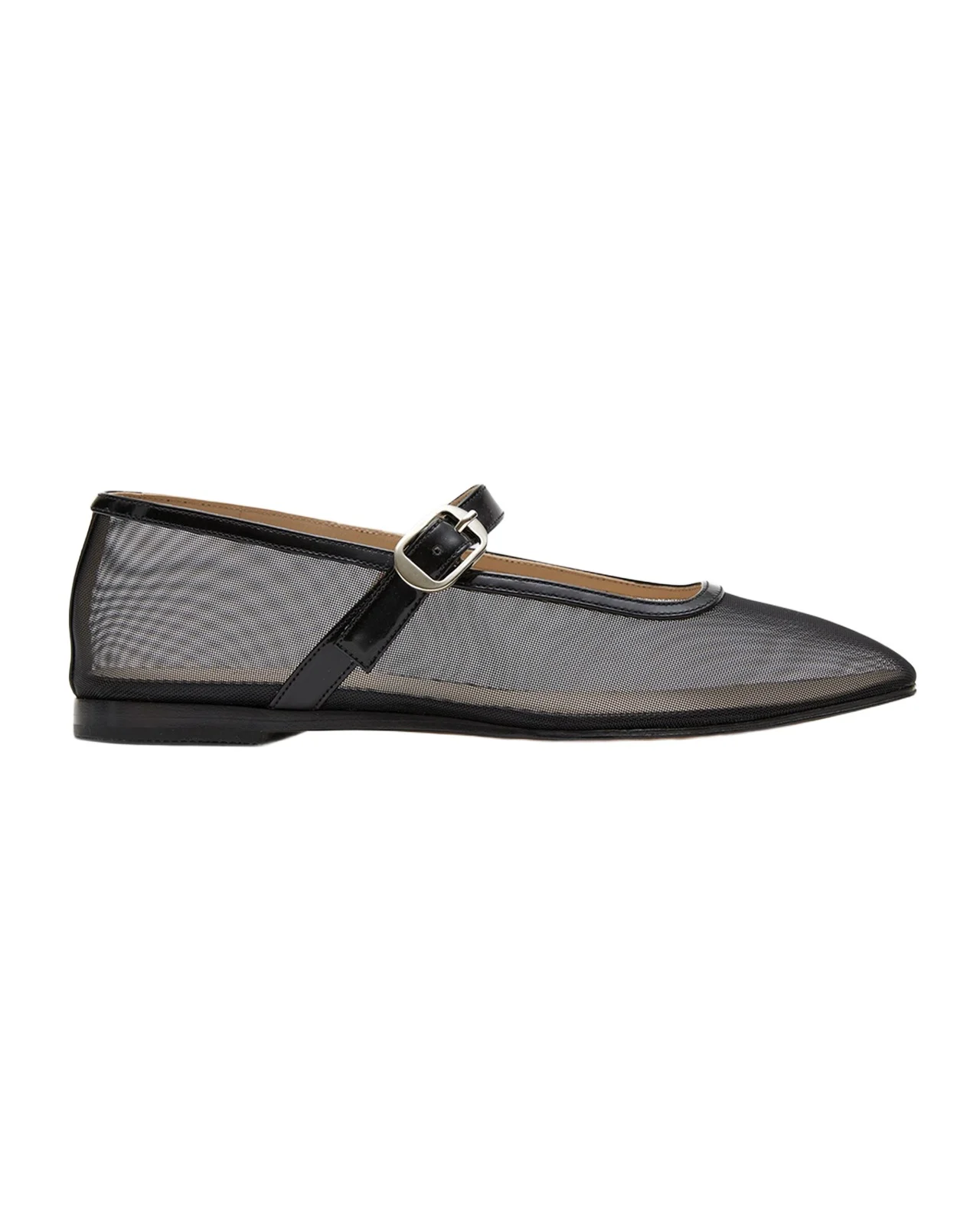 Mesh Mary Jane Ballerina Flats Mesh Mary Jane Ballerina Flats