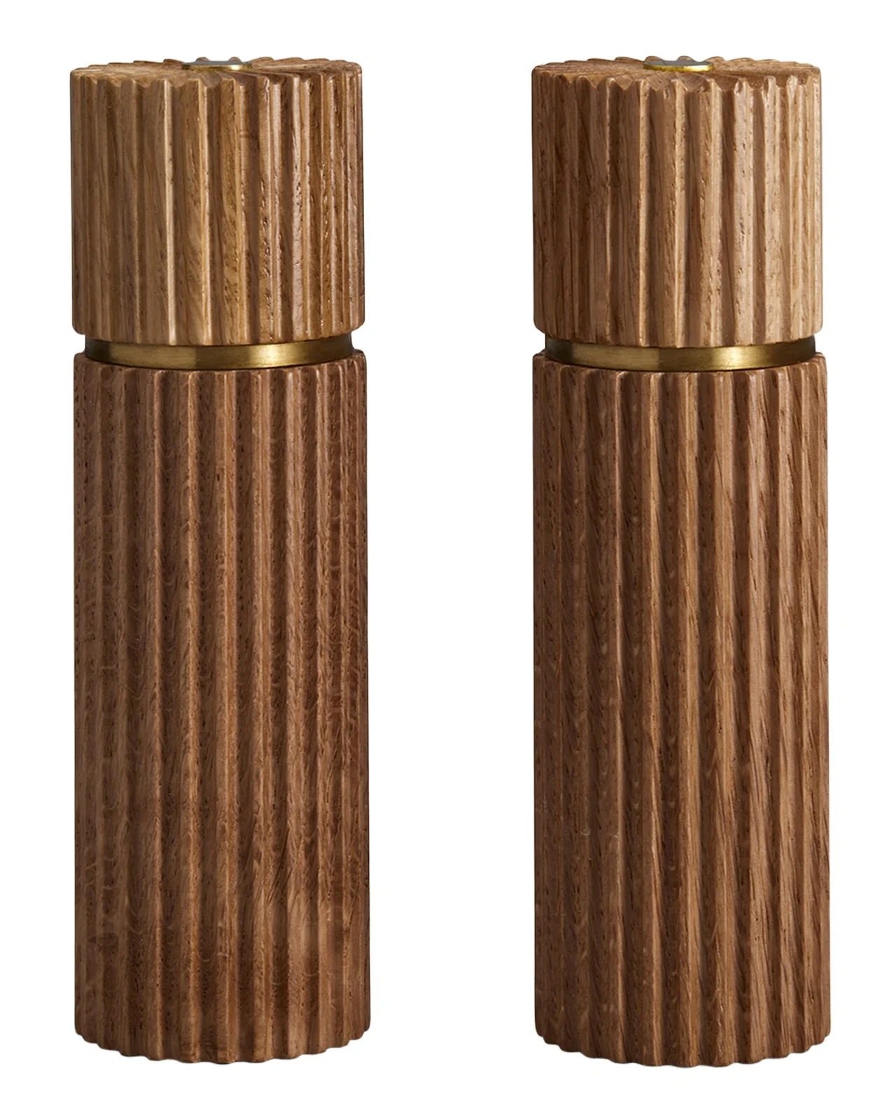 L'Objet Ionic Salt & Pepper Mills, Blonde Oak