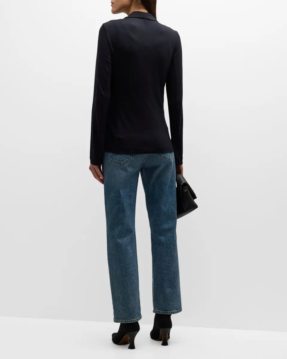 MAJESTIC FILATURES Soft Touch Two-Button Blazer | Thumbnail 3