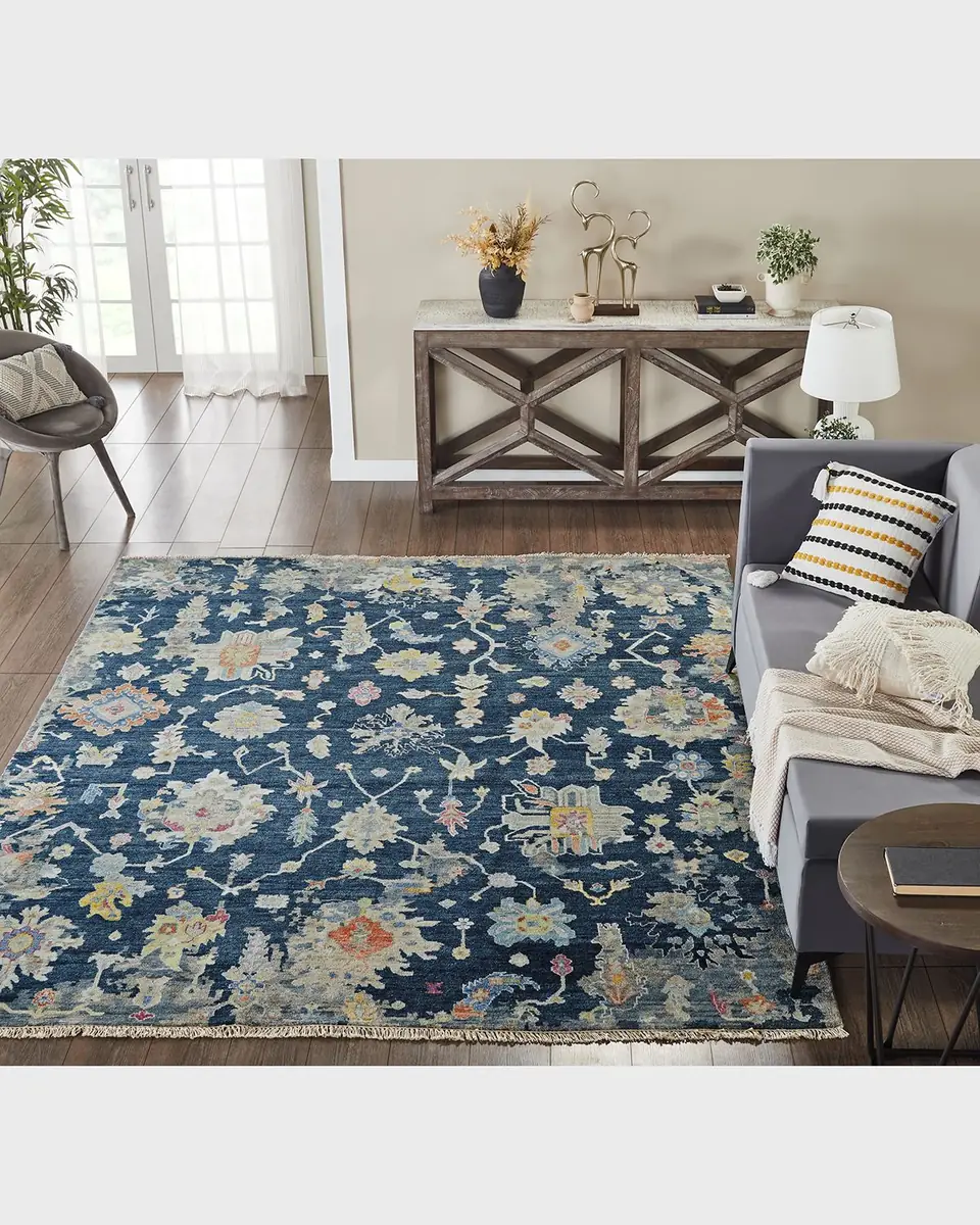 Haven & Loom Lawrence Midnight Hand-Knotted Rug | Thumbnail 2 Haven & Loom Lawrence Midnight Hand-Knotted Rug | Thumbnail 2