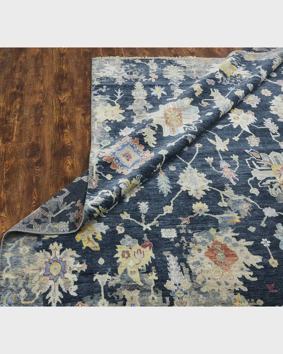 Haven & Loom Lawrence Midnight Hand-Knotted Rug | Thumbnail 3 Haven & Loom Lawrence Midnight Hand-Knotted Rug | Thumbnail 3