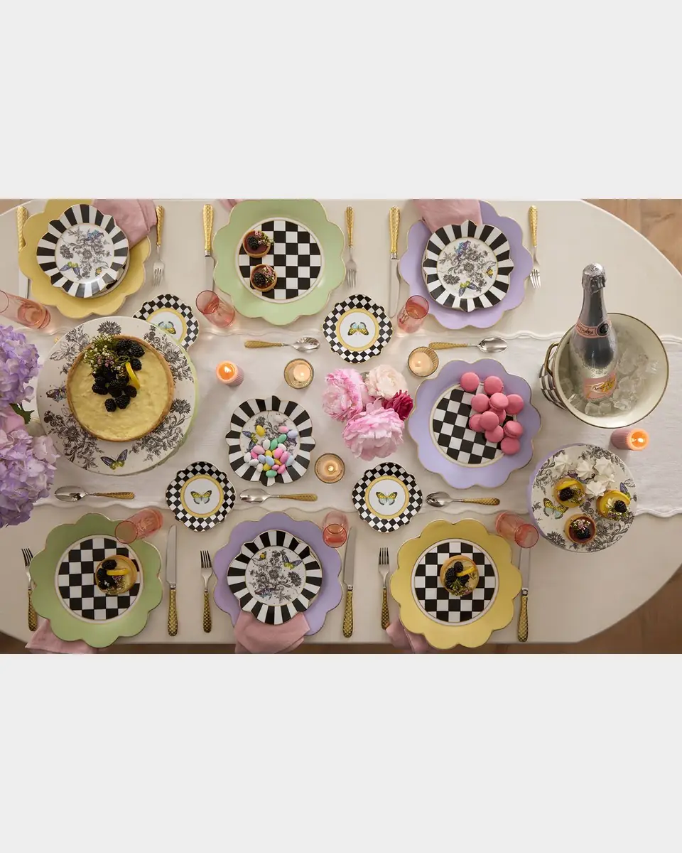 MacKenzie-Childs Buttercream Butterfly Toile Dinner Plate | Thumbnail 3 MacKenzie-Childs Buttercream Butterfly Toile Dinner Plate | Thumbnail 3