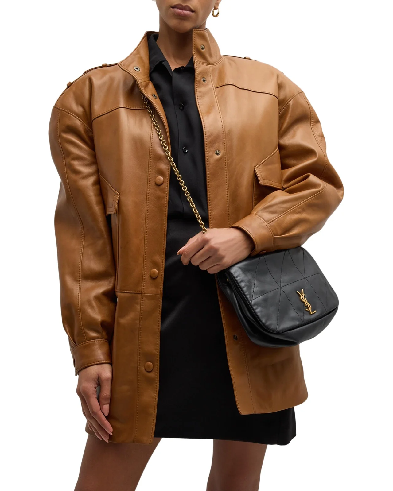 Jamie 4.3 Small YSL Shoulder Bag in Quilted Smooth Leather Jamie 4.3 Small YSL Shoulder Bag in Quilted Smooth Leather