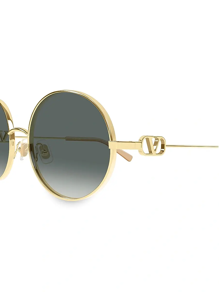 Valentino Women's 20MM VLogo Round Sunglasses | Thumbnail 3 Valentino Women's 20MM VLogo Round Sunglasses | Thumbnail 3