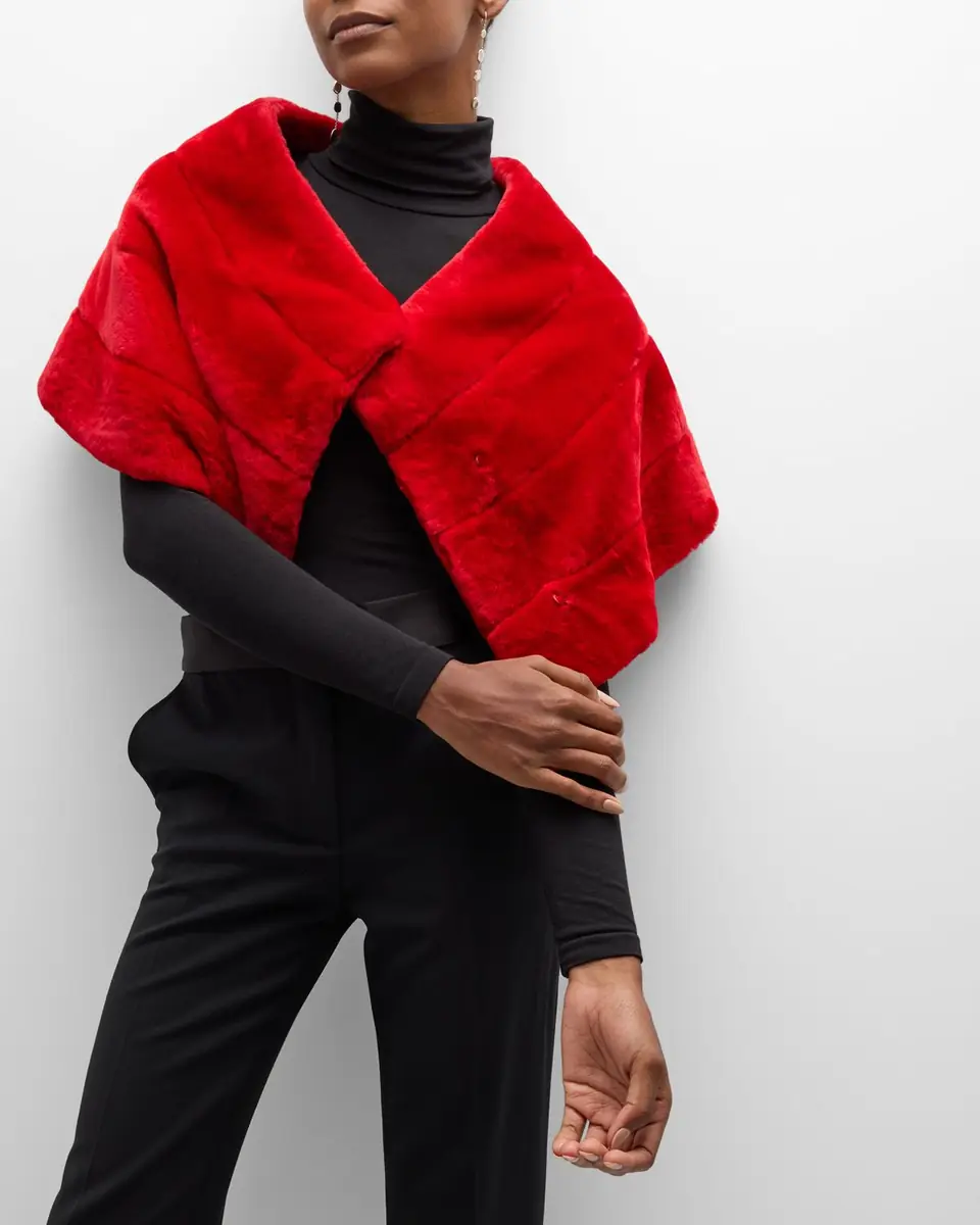 Gorski Horizontal Lamb Shearling Cape | Thumbnail 7 Gorski Horizontal Lamb Shearling Cape | Thumbnail 7