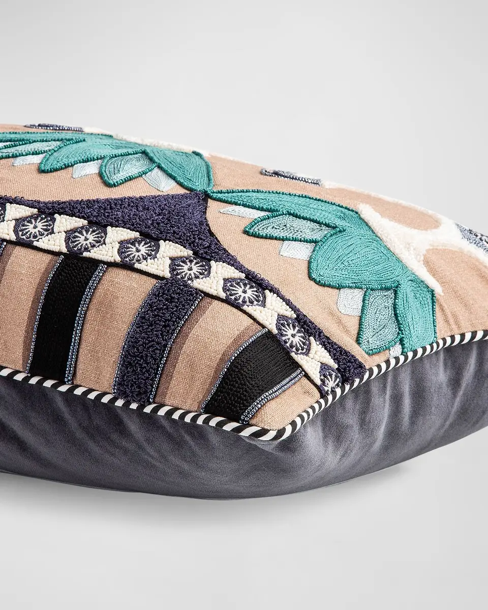 MacKenzie-Childs Lotus Lumbar Pillow | Thumbnail 2 MacKenzie-Childs Lotus Lumbar Pillow | Thumbnail 2