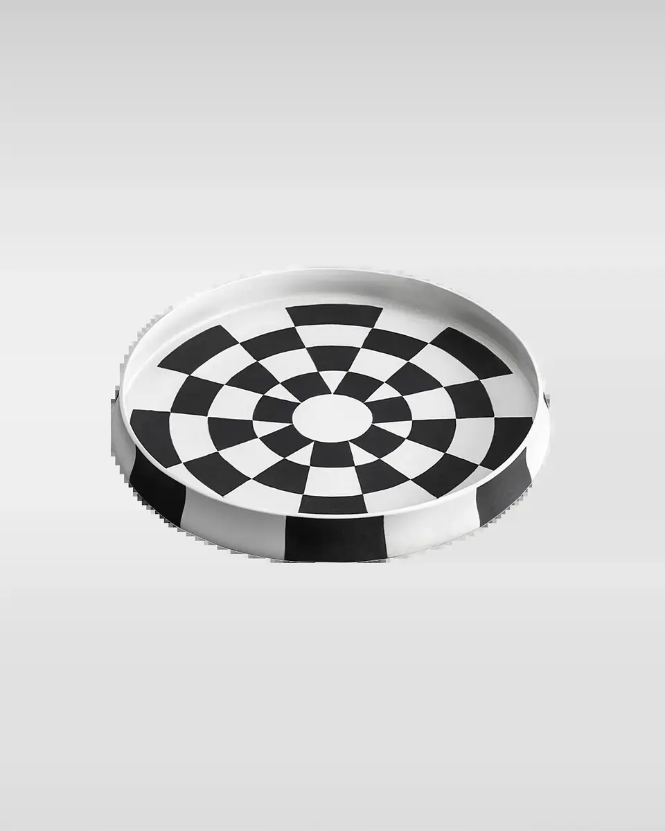 L'Objet Large Damier Round Platter | Thumbnail 2 L'Objet Large Damier Round Platter | Thumbnail 2