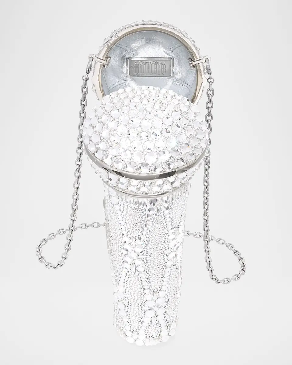 Judith Leiber Couture Microphone Crystal Clutch Bag with Chain Strap | Thumbnail 3 Judith Leiber Couture Microphone Crystal Clutch Bag with Chain Strap | Thumbnail 3