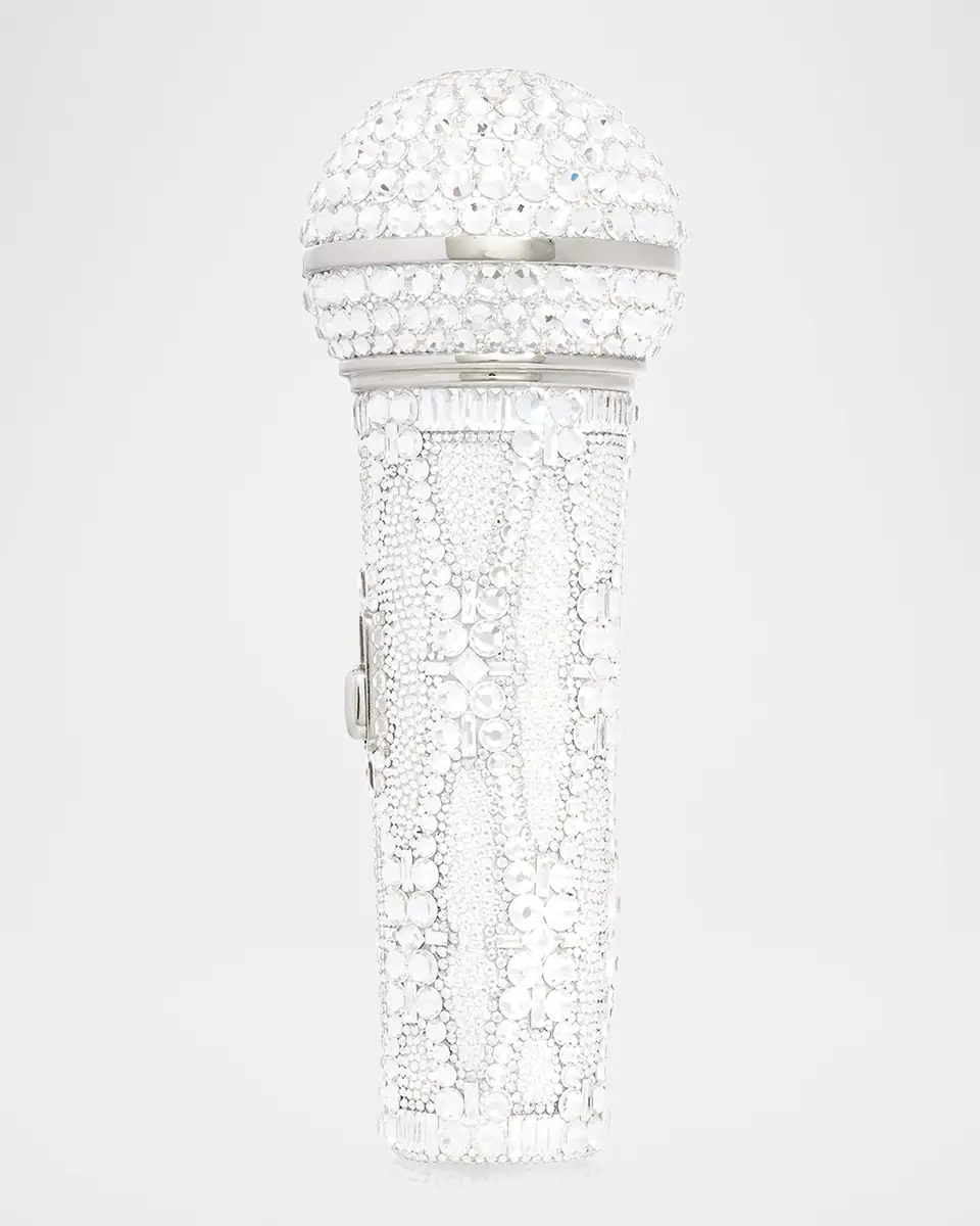 Judith Leiber Couture Microphone Crystal Clutch Bag with Chain Strap | Thumbnail 6 Judith Leiber Couture Microphone Crystal Clutch Bag with Chain Strap | Thumbnail 6