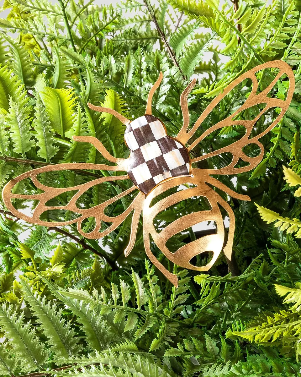 MacKenzie-Childs 26" Potted Fern with Bee | Thumbnail 2 MacKenzie-Childs 26" Potted Fern with Bee | Thumbnail 2