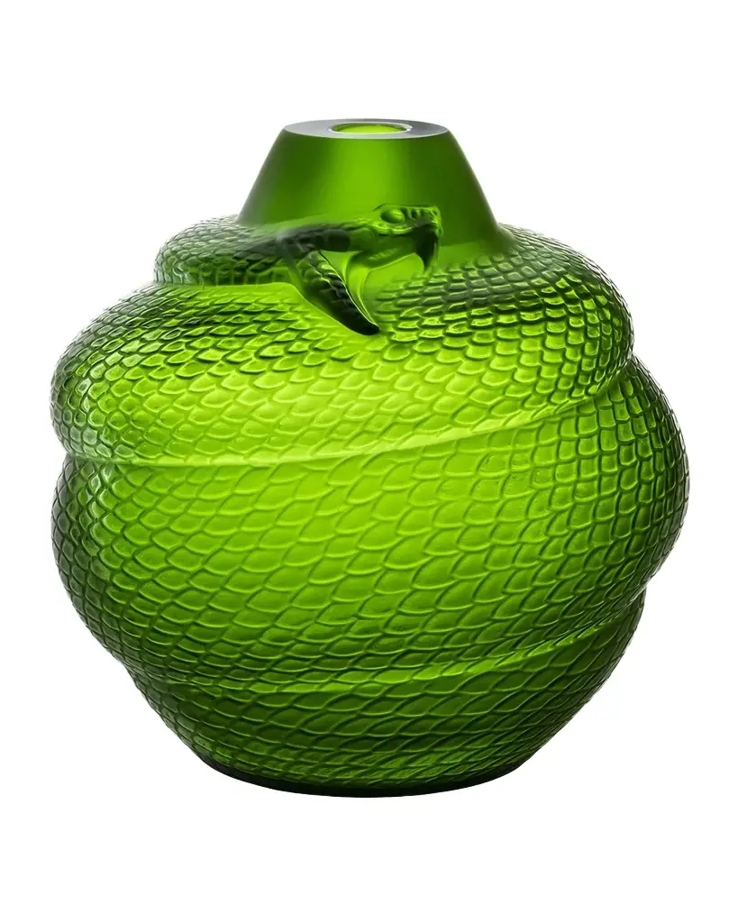 Lalique Serpent Vase, 10" | Image 1 Lalique Serpent Vase, 10" | Image 1