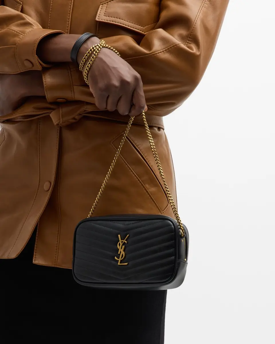 Saint Laurent Lou Mini YSL Camera Bag in Smooth Quilted Leather | Thumbnail 3 Saint Laurent Lou Mini YSL Camera Bag in Smooth Quilted Leather | Thumbnail 3