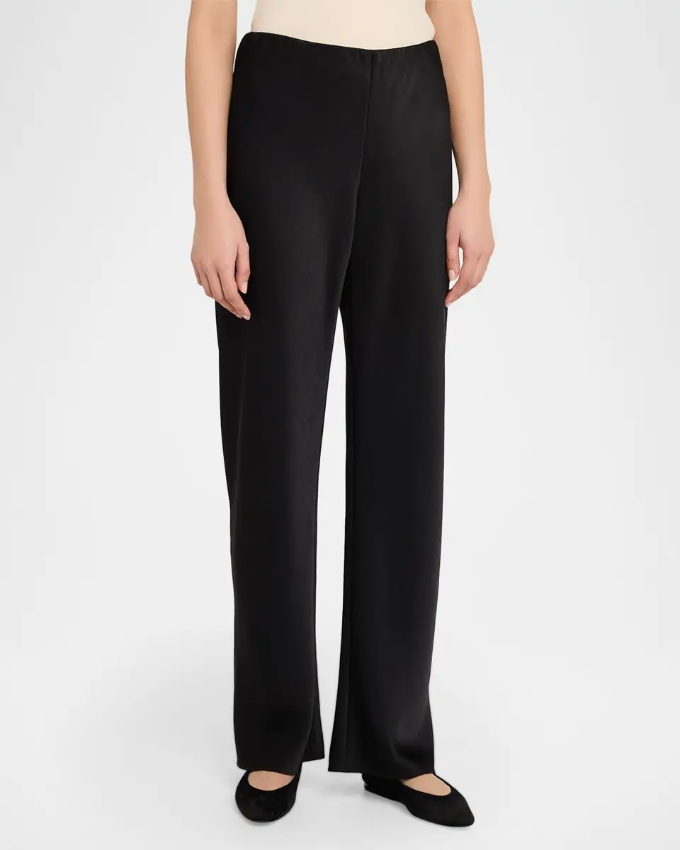 Vince Colette High-Waist Fluid Satin Bias Pants | Thumbnail 4 Vince Colette High-Waist Fluid Satin Bias Pants | Thumbnail 4