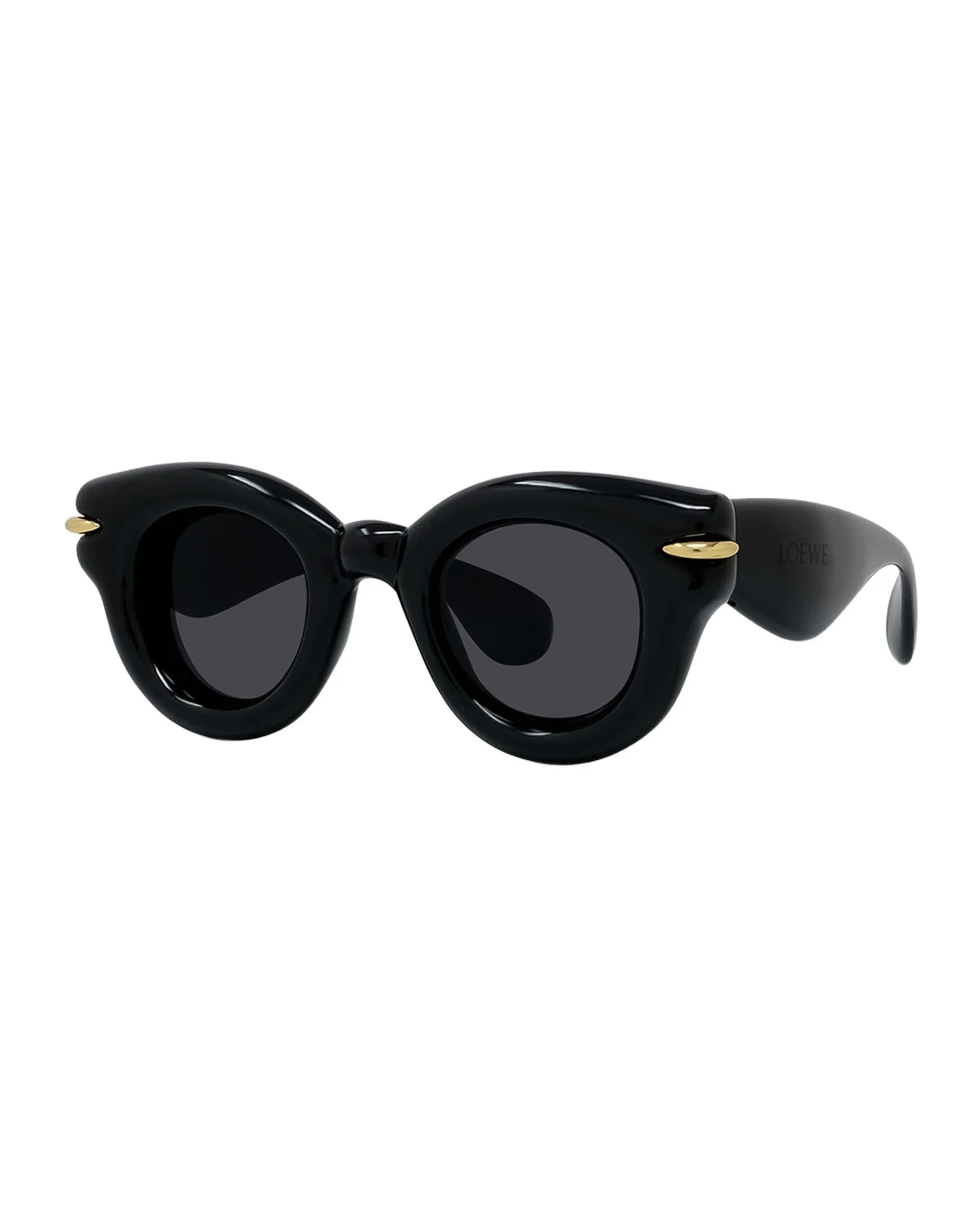 Men's Inflated Pantos Acetate-Nylon Round Sunglasses Men's Inflated Pantos Acetate-Nylon Round Sunglasses