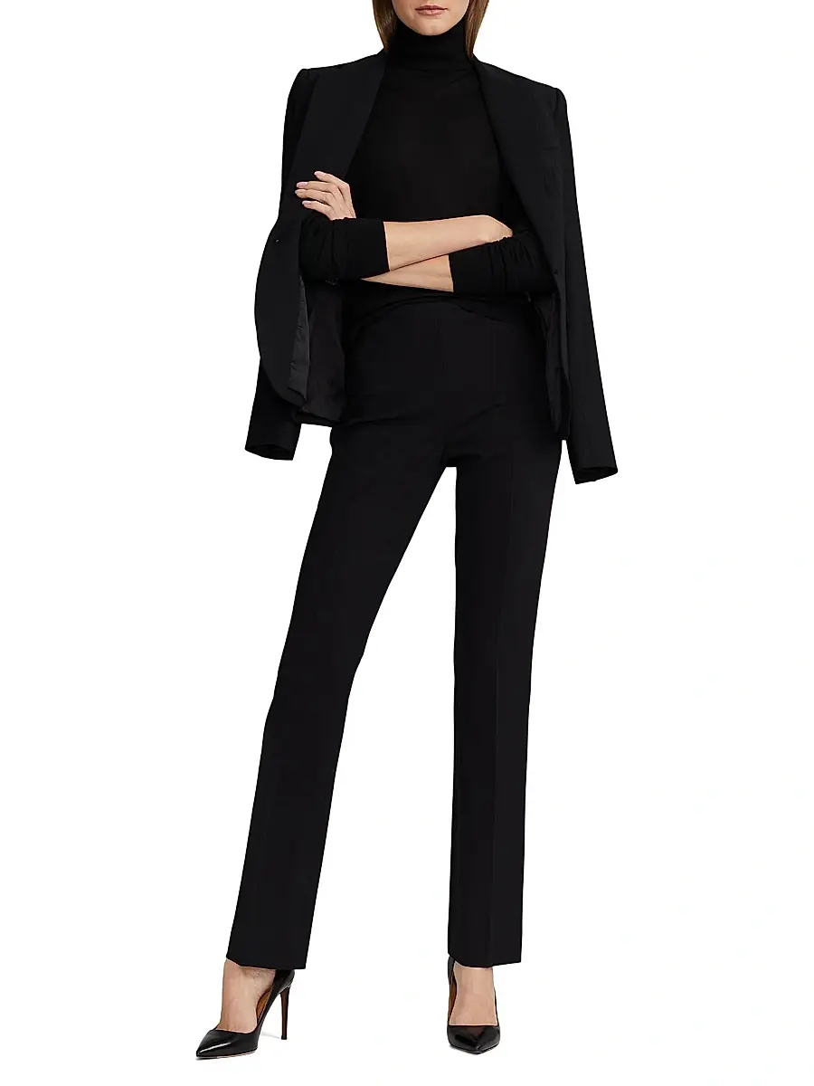 Ralph Lauren Collection Women's Alandra Stretch Wool Pants | Thumbnail 2 Ralph Lauren Collection Women's Alandra Stretch Wool Pants | Thumbnail 2