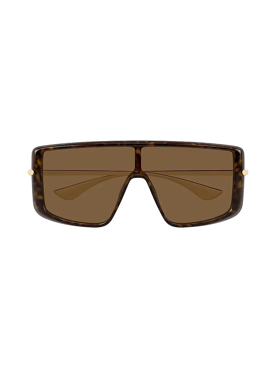 Alexander McQueen Women's T-Bar Visor 99MM Rectangular Sunglasses | Thumbnail 2