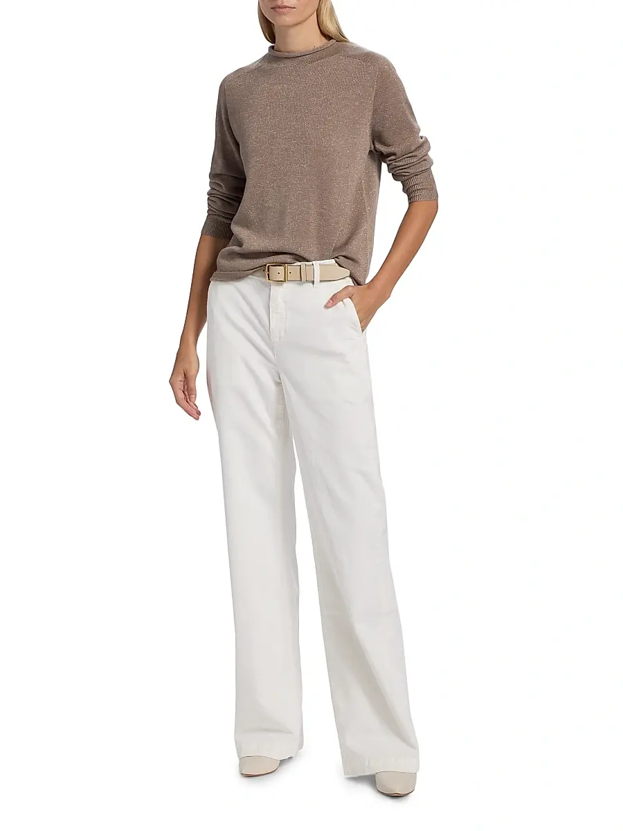 Kobi Halperin Women's Hannah Cotton-Blend High-Rise Pants | Thumbnail 2 Kobi Halperin Women's Hannah Cotton-Blend High-Rise Pants | Thumbnail 2