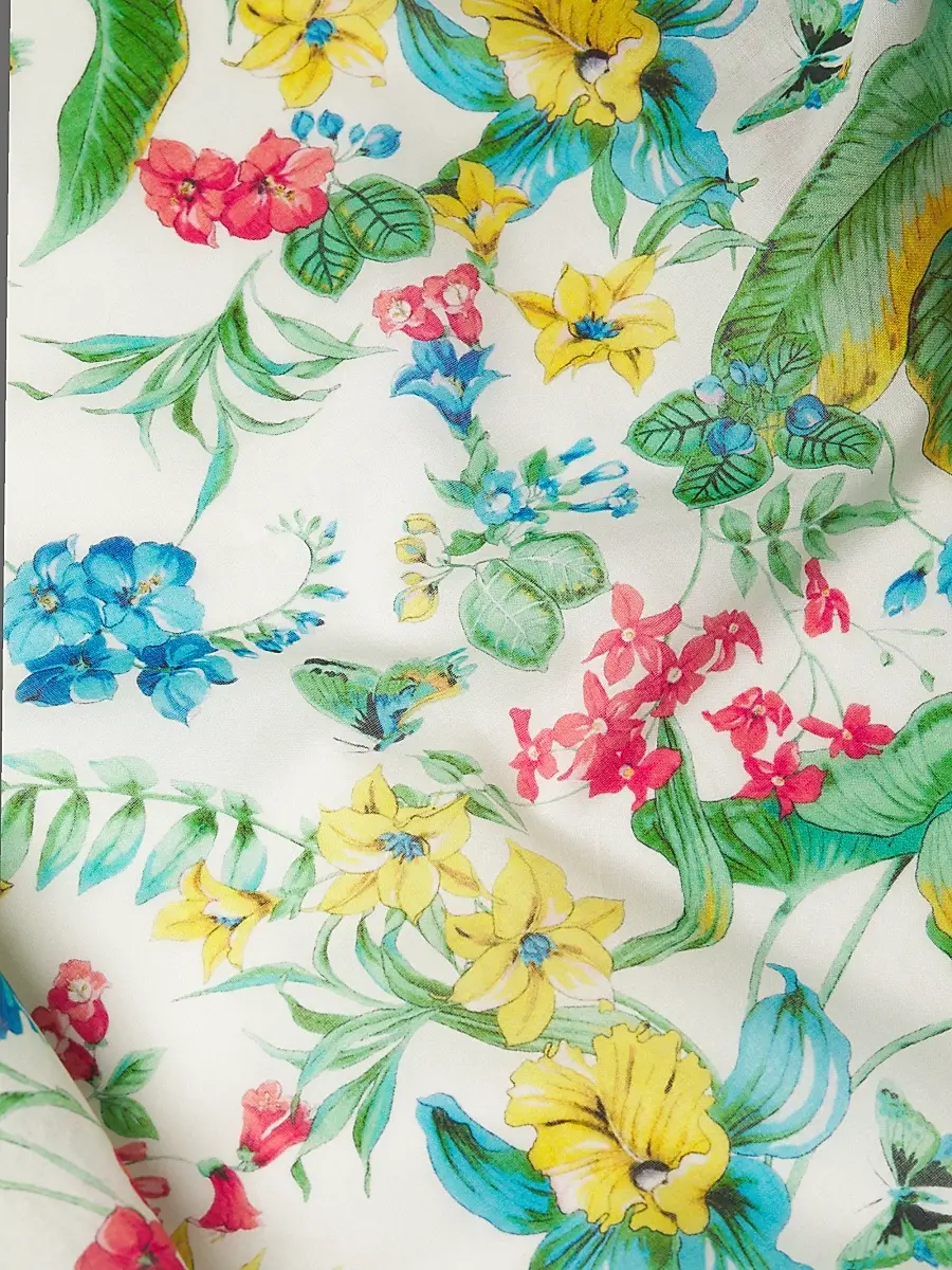 Kobi Halperin Women's Mckenzie Floral Cotton Pareo | Thumbnail 6 Kobi Halperin Women's Mckenzie Floral Cotton Pareo | Thumbnail 6