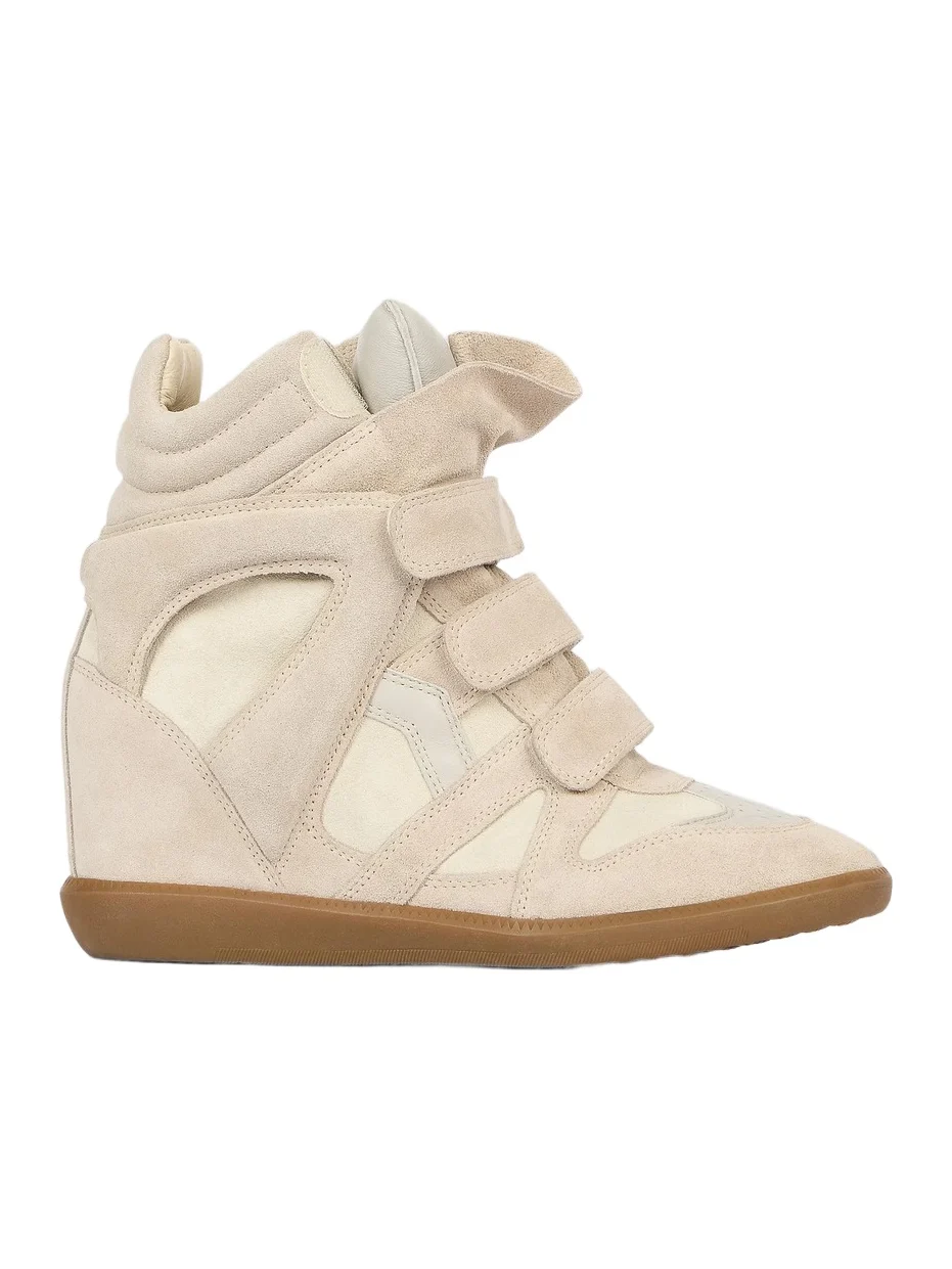 Isabel Marant Women's Bekett Leather & Suede High-Top Platform Sneakers