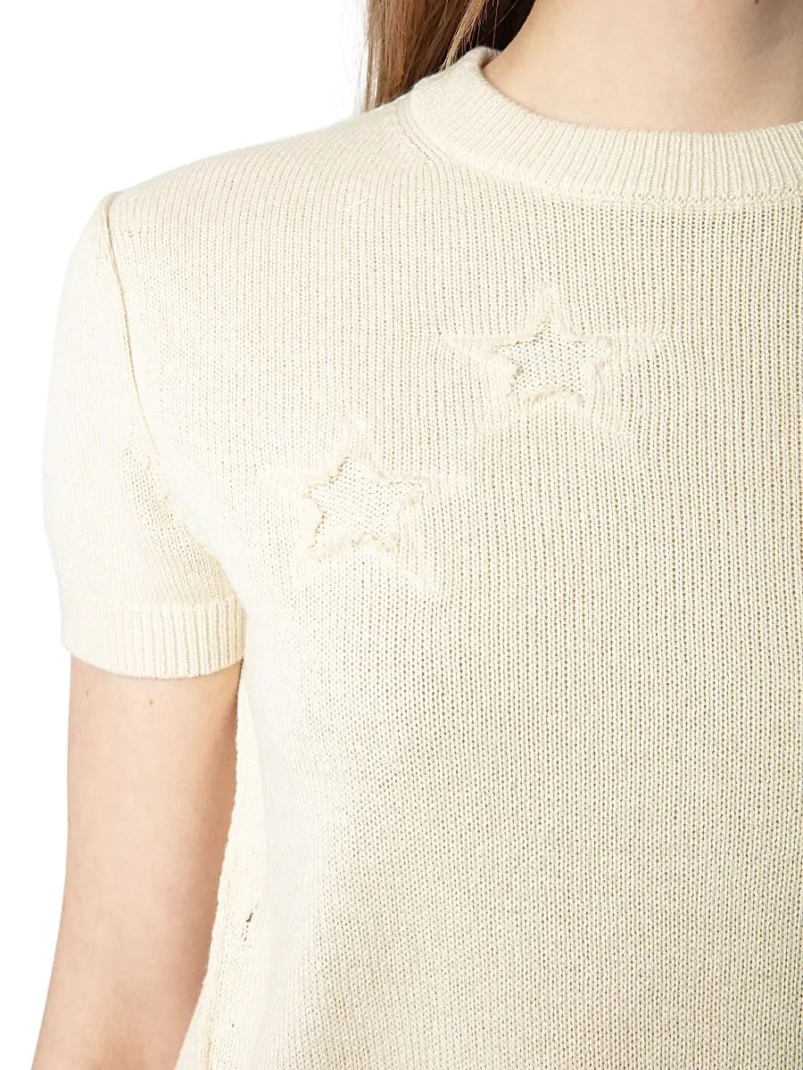 Zadig & Voltaire Women's Bully Stars Short-Sleeve Sweater | Thumbnail 6 Zadig & Voltaire Women's Bully Stars Short-Sleeve Sweater | Thumbnail 6